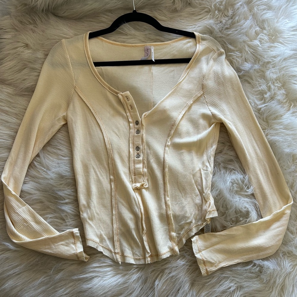 Urban Outfitters waffle long sleeve top